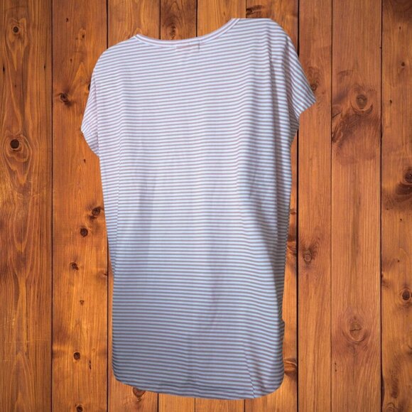 CLOVER + PINE Women's XL Striped Orange/White Pullover T-Shirt Casual - Picture 5 of 5